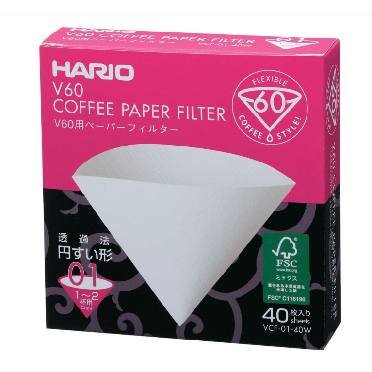 Paper filters Hario V60-01 (40 pcs.)