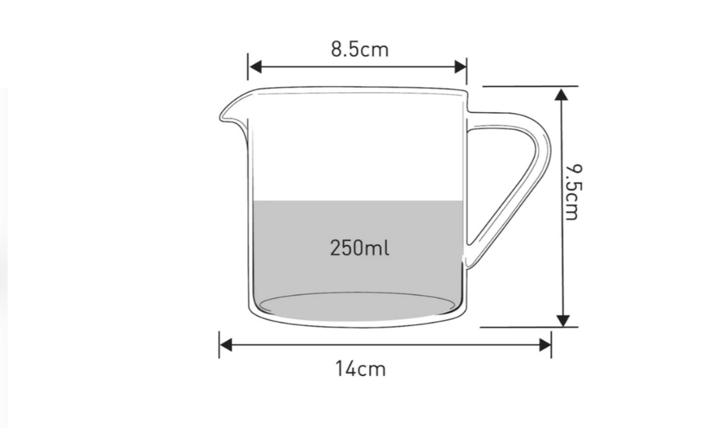 Loveramics Brewers Straight Glass Jug (500ml.)